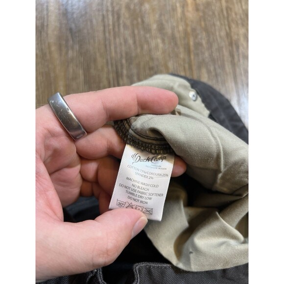 Duck Camp Brush Cordura Pants Mens 32R Gray Stretch Canvas Straight Leg - Picture 8 of 13